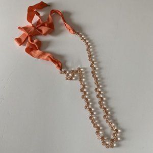🍀 $10 3/$25 J.Crew kids orange polymer bead necklace